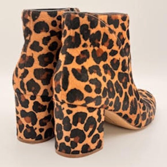 INC International Concepts Leopard Print Block Heel Ankle Boots – Size 10M - Picture 2 of 13